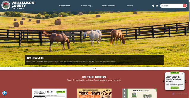 Security scan screenshot of https://williamsoncounty-tn.gov/