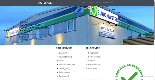 Security scan screenshot of https://autoallt.se
