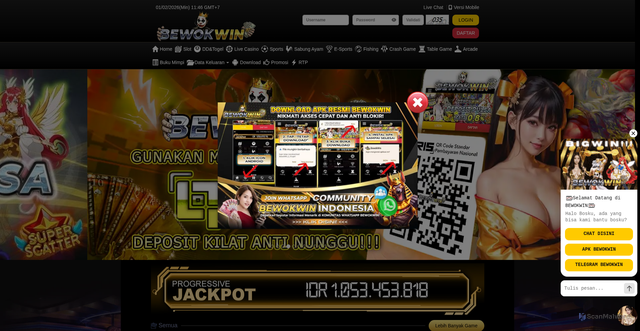 Security scan screenshot of https://ads8-bewokwin.com/