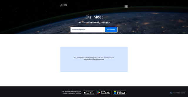 Security scan screenshot of https://jitsi.eliasrudberg.se/