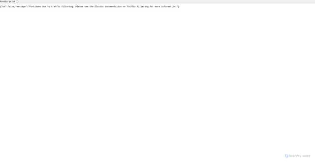 Security scan screenshot of https://c4c4a388b808495793c397065dbe4f93.eastus.azure.elastic-cloud.com