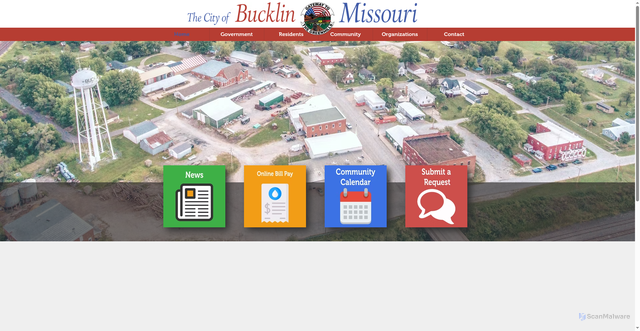 Security scan screenshot of https://www.bucklinmo.gov/