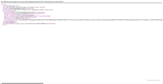 Security scan screenshot of content-understand-strategy.sm.cn