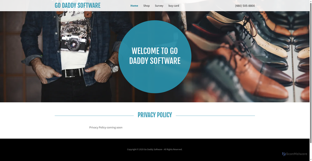 Security scan screenshot of https://software168.godaddysites.com/
