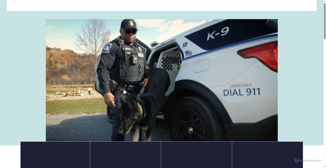 Security scan screenshot of https://www.centerpolicebcpa.gov/