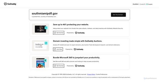 Security scan screenshot of https://southmiamipdfl.gov/