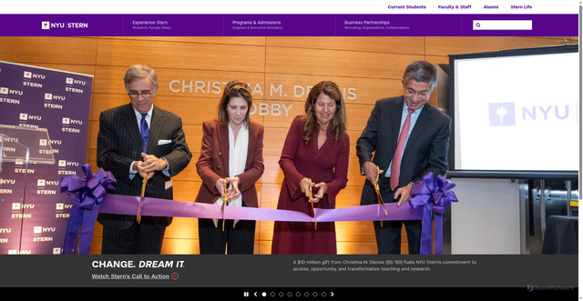 Security scan screenshot of https://www.stern.nyu.edu/