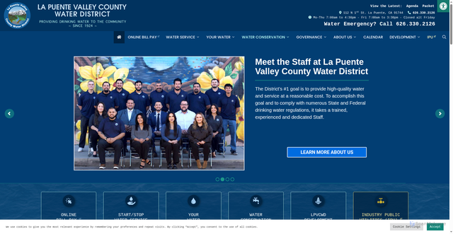 Security scan screenshot of https://lapuentewater.com/
