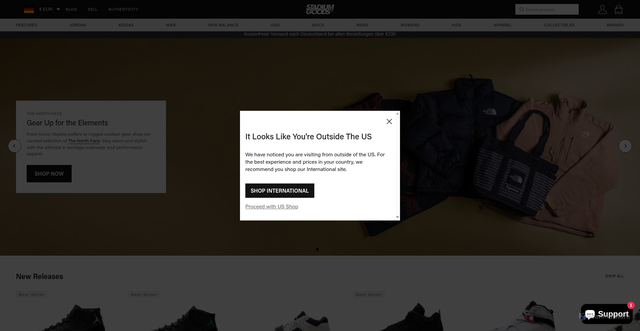 Security scan screenshot of https://www.stadiumgoods.com