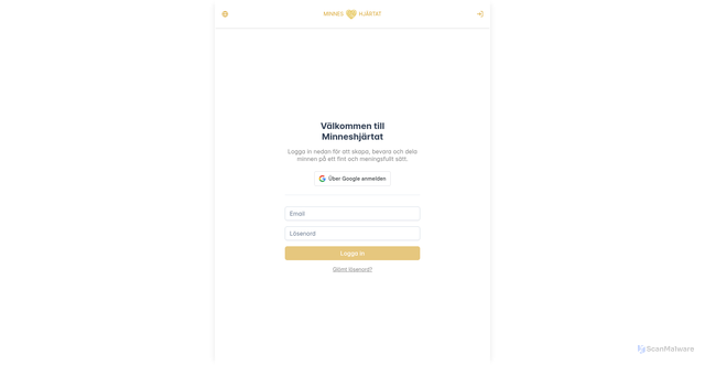 Security scan screenshot of https://app.minneshjartat.se/