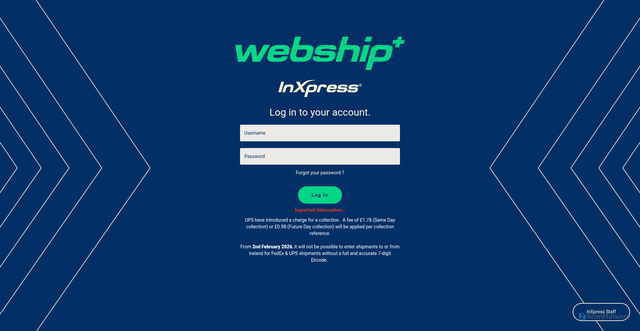 Security scan screenshot of https://ukwebship.inxpress.com