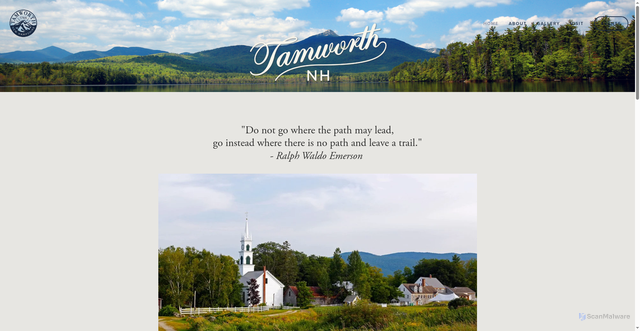 Security scan screenshot of https://visittamworthnh.com/