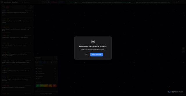Security scan screenshot of https://monitor-the-situation.com