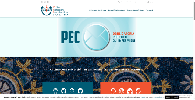 Security scan screenshot of http://www.opira.it/