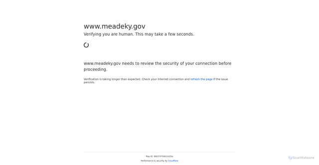Security scan screenshot of https://www.meadeky.gov/