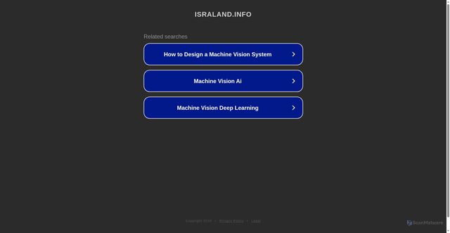 Security scan screenshot of https://www.israland.info
