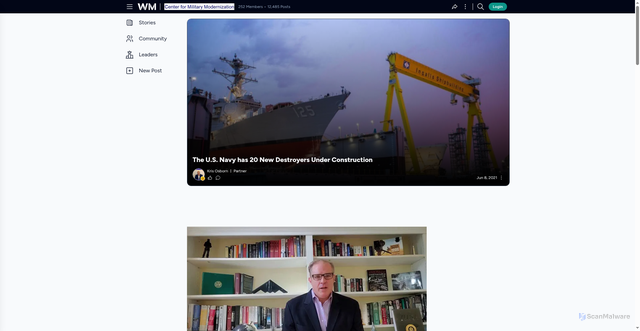 Security scan screenshot of https://warriormaven.com/news/sea/nowhere-to-hide-the-new-uss-jack-h-lucas-ddg-51-flight-iii-destroyer-is-bad-news-for-enemies
