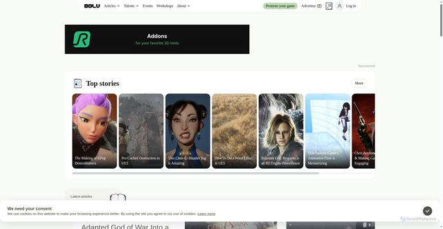 Security scan screenshot of https://cdn.80.lv