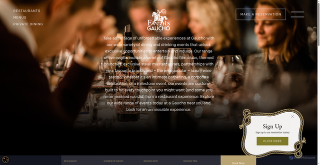 Security scan screenshot of https://gauchorestaurants.com/events/