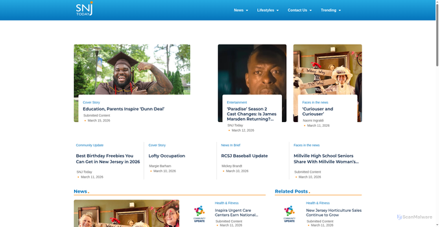 Security scan screenshot of https://snjtoday.com