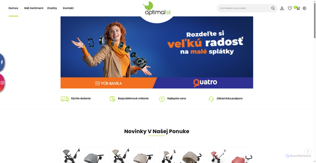 Security scan screenshot of https://kocikovsvet.sk