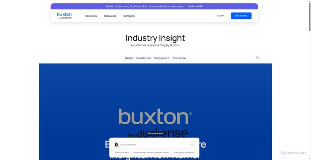 Security scan screenshot of https://www.buxtonco.com/blog