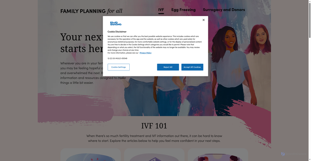 Security scan screenshot of https://us.fertility.com/ivf