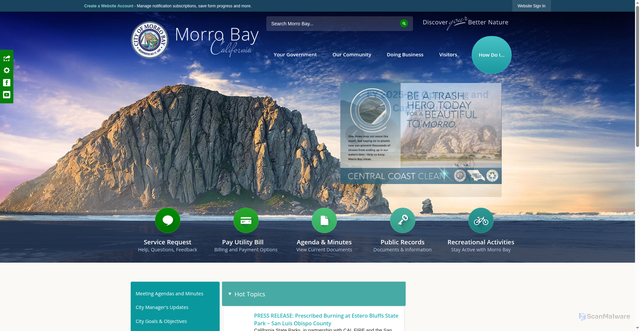 Security scan screenshot of https://morrobayca.gov/