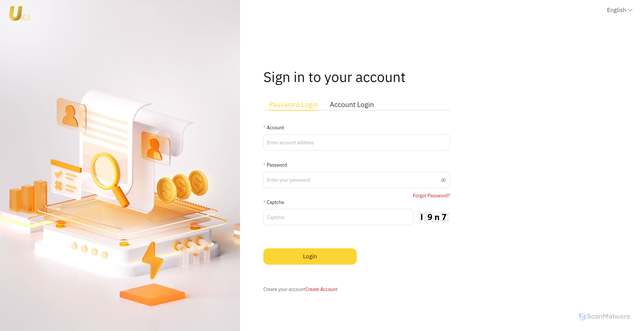 Security scan screenshot of https://test-login.uka111.com/
