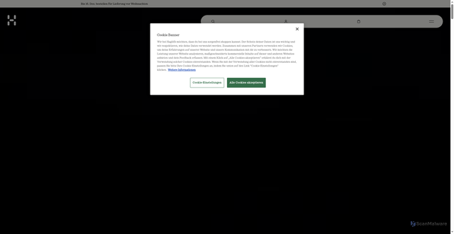 Security scan screenshot of https://www.haglofs.com/