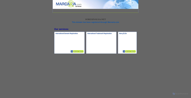 Security scan screenshot of http://soresinausa.net/