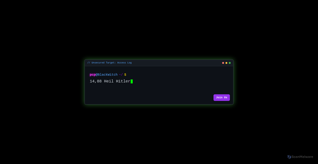 Security scan screenshot of https://blackwitch.masscan.cloud/