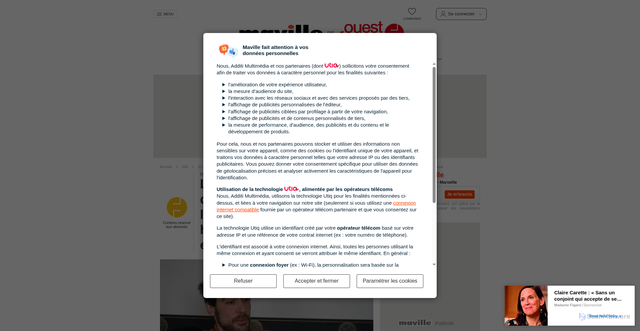 Security scan screenshot of https://marseille.maville.com/actu/actudet_-le-comedien-arnaud-denis-qui-souffrait-de-douleurs-liees-a-un-implant-anti-hernie-s-est-fait-euthanasier-en-belgique_54135-7490414_actu.Htm
