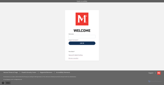 Security scan screenshot of https://myonline.members1st.org