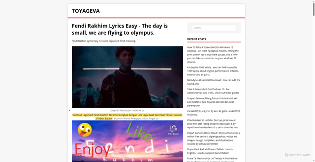 Security scan screenshot of https://avegayot.pages.dev/posts/fendi-rakhim-lyrics-easy