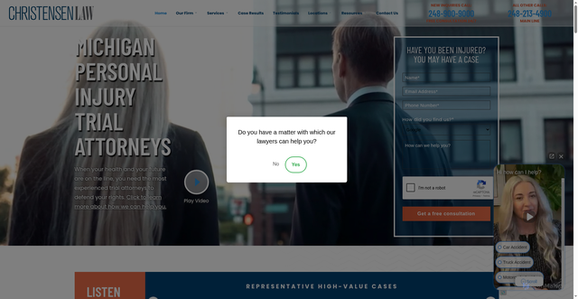 Security scan screenshot of https://davidchristensenlaw.com/