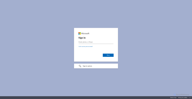 Security scan screenshot of https://chreast-my.sharepoint.com