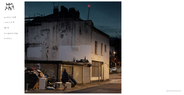 Security scan screenshot of https://www.banksy.co.uk/