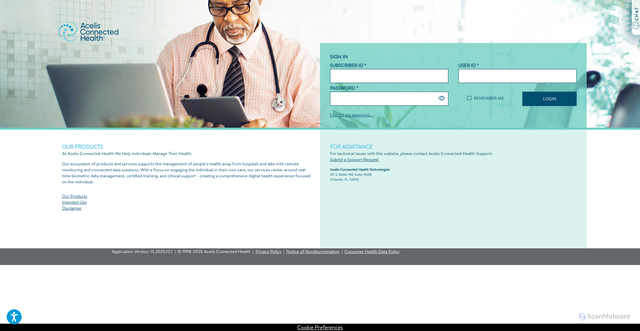Security scan screenshot of https://coagclinic.com