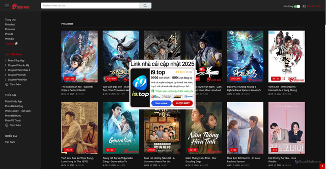 Security scan screenshot of https://nguonphimd.site/