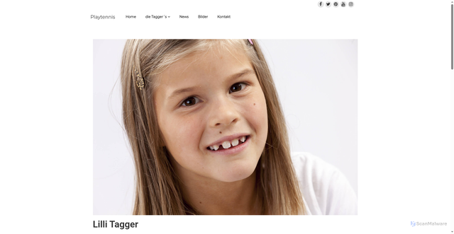 Security scan screenshot of https://www.playtennis.at/lilli-tagger/