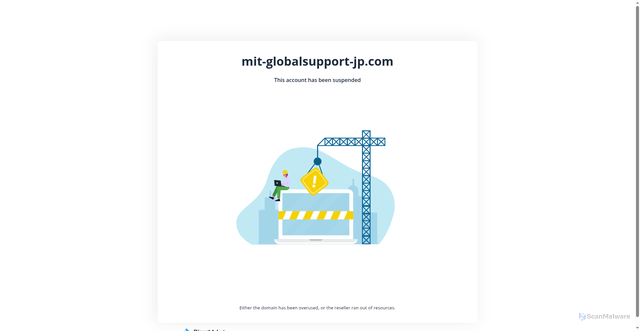 Security scan screenshot of https://mit-globalsupport-jp.com