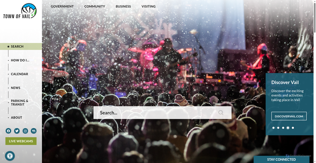 Security scan screenshot of https://www.vail.gov/