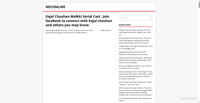Security scan screenshot of https://enilcones.pages.dev/posts/kajal-chauhan-molkki-serial-cast