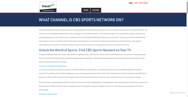 Security scan screenshot of https://www.rsinc.com/what-channel-is-cbs-sports-network-on.php