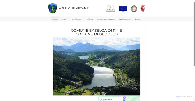 Security scan screenshot of https://www.asucpinetane.com/