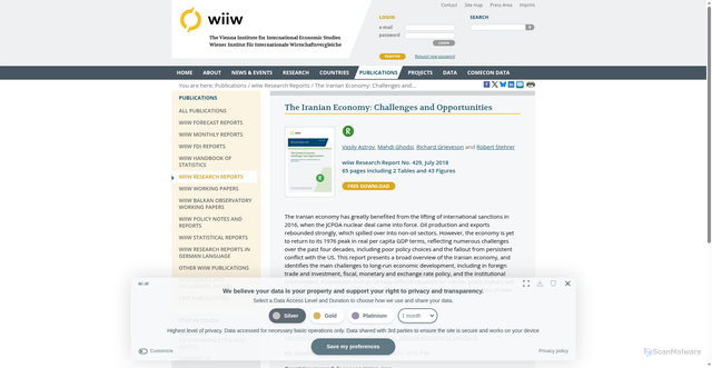 Security scan screenshot of https://wiiw.ac.at/the-iranian-economy-challenges-and-opportunities-p-4599.html
