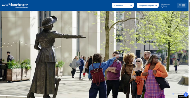 Security scan screenshot of https://www.meetinmanchester.com/attend/facts-about-manchester/