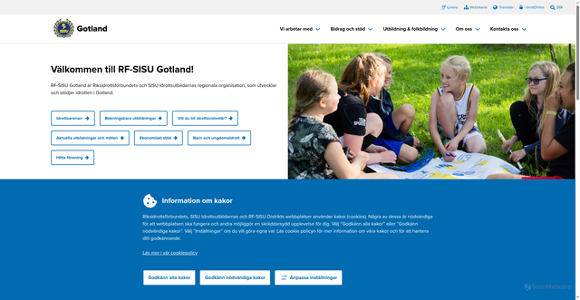 Security scan screenshot of https://gotsport.se