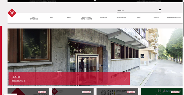 Security scan screenshot of https://architetticuneo.it/